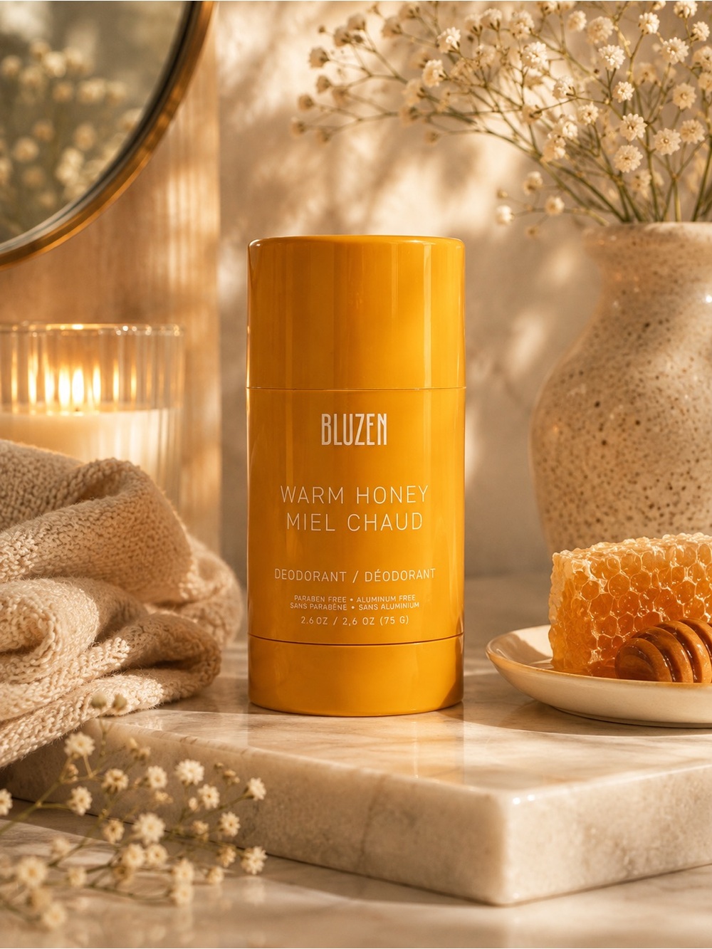 BLUZEN Warm Honey Deodorant – 75 g